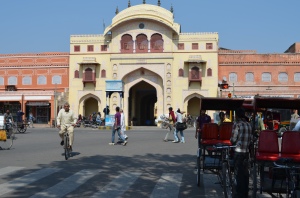Private Gate that leads to the City Palace of Jaipur. This market is named after this gate.